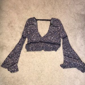 Forever 21 patterned crop top